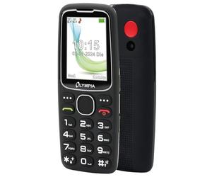 Olympia Star Téléphone Portable pour Personnes âgées | Téléphone Portable Confortable avec Grosses Touches | Écran LCD Couleur | Bouton SOS | Téléphone Portable pour Seniors sans contrat | Fonction