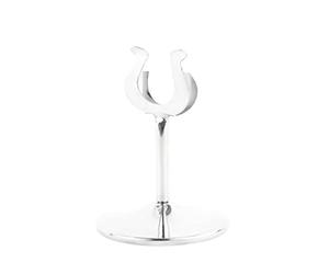 Olympia Support de numéro de table en acier inoxydable 10 cm, en forme de fer à cheval, convient aux numéros de table GC086 et GB629, P342