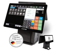 Olympia T215DK Caisse enregistreuse pour la restauration et le commerce | Système de caisse électronique avec écran tactile | Écran tactile 15" | Caisse enregistreuse TSE | Imprimante thermique et