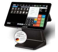 Olympia T400 Système de caisse pour la restauration et le commerce de détail, écran tactile avec Android 11 et USB-TSE, caisse enregistreuse avec affichage client et option cloud, système complet pour
