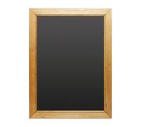 Ardoise murale en mélamine noir (H)600 x (L)450 mm, cadre en bois de pin Noir
