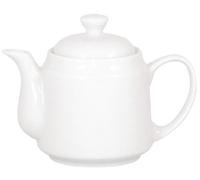 Olympia - Théières Olympia Athena 430 ml (lot de 4) - Théière en porcelaine pour boissons chaudes, thé et café, compatible lave-vaisselle et micro-ondes CC204