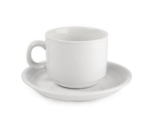 Olympia U084 Lot de 12 tassesà thé empilables Blanc