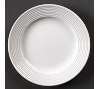Olympia U089 Lot de 12 assiettesà bords larges Blanc