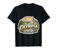 Olympia Washington Souvenir City State Capital Rétro Vintage T-Shirt
