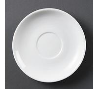 Olympia CB468 Lot de 12 soucoupes empilables Blanc