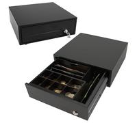 OLYMPIA XSD 308 Plus Tiroir-caisse en métal massif | Base pour caisse enregistreuse | Tiroir caisse avec tiroir pour charges lourdes et rail télescopique à roulement à billes | Connecteur RJ12