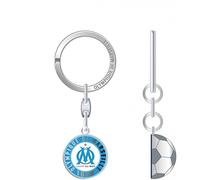 Porte cléf - OM - Ballon - Bleu - Plastique - Original