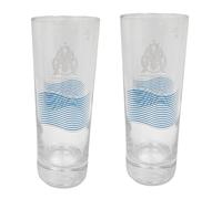 OLYMPIQUE DE MARSEILLE 2 x Verre à eau 22cl OM Collection officielle