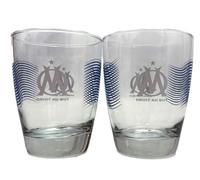 Profida Verre à eau Olympique de Marseille – OM Collection officielle 28 cl (lot de 2)