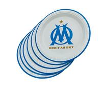 OLYMPIQUE DE MARSEILLE 6 x Assiette jetable OM - Collection officielle 23 cm