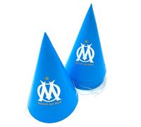 OLYMPIQUE DE MARSEILLE 6 x chapeau de fête imprimé OM - Collection officielle