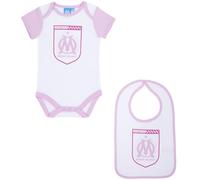 OLYMPIQUE DE MARSEILLE Body Bavoir bébé Fille Om - Collection Officielle 18 Mois