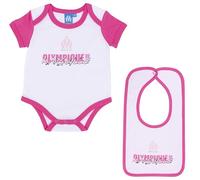 OLYMPIQUE DE MARSEILLE Body Bavoir bébé Fille Om - Collection Officielle 6 Mois