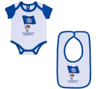 OLYMPIQUE DE MARSEILLE Body Bavoir bébé garçon Om - Collection Officielle | Authenticité OM garantie !