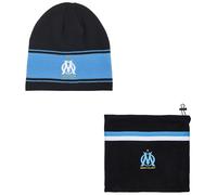 OLYMPIQUE DE MARSEILLE Coffret Bonnet + Cache Cou Om - Collection Officielle
