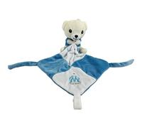 OLYMPIQUE DE MARSEILLE Doudou Bleu Enfant avec Attache tétine Om - Collection Officielle