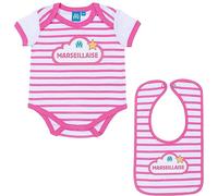 OLYMPIQUE DE MARSEILLE Ensemble Body Bavoir bébé Om - Collection Officielle