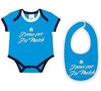 OLYMPIQUE DE MARSEILLE Ensemble Body + Bavoir Om - Collection Officielle Taille Bébé 6 Mois