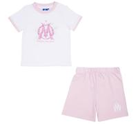 OLYMPIQUE DE MARSEILLE Ensemble T-Shirt + Short bébé Fille Om - Collection Officielle 6 Mois