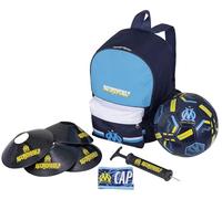 OLYMPIQUE DE MARSEILLE Football Kit Om Ballon + Sac + Pompe + Brassard + cônes - Collection Officielle