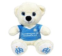 OLYMPIQUE DE MARSEILLE Peluche Ours Om - 35 cm - Collection Officielle