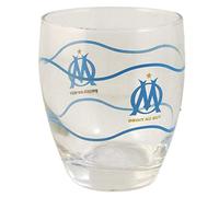 OLYMPIQUE DE MARSEILLE Set de 2 Verres à Eau Om Produit Officiel sous Licence - Coffret - Idée Cadeau