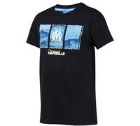 10 Ans - T-Shirt Enfant - Olympique De Marseille - Om - Coton - Manches Courtes - Noir Multicolore