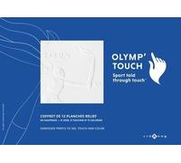 Olymp'Touch - Sport told through touch 12 planches, Edition bilingue français-anglais - Laurent Nogues - Monum Patrimoine Eds Du - Coffret - Jeux livres objets