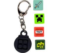 Olymptoy Porte-clés PIXIE CREW & MINECRAFT noir 4 multipixels