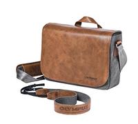Olympus Besace Messenger Housse pour Appareil Photo Marron