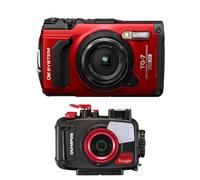 OLYMPUS compact étanche TG7 Rouge + Caisson étanche PT059