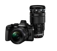 Olympus E-M1 Appareil Photo Hybride Ecran LCD 3" (7,62 cm) 16 Mpix Optique Zoom 10,7X + Objectif 14-40/40-150 mm Noir