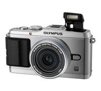 Olympus E-P3 Kit Compact hybride 12,3 Mpix Argent + objectifs Pancake EW-M1728