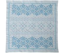 Olympus Hitomezashi Kugurizashi Sashiko paquet à broder "Hana Fukin flocon de neige", tissu imprimé, 33x33cm, fabriqué au Japon