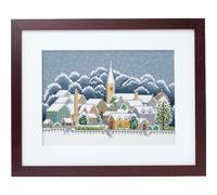 Olympus kit de point de croix compté "Cotswolds en hiver", 23,4x32,5 cm