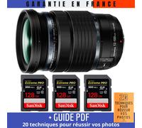 Olympus M.Zuiko Digital ED 12-100mm f/4 IS PRO + 3 SanDisk 128GB UHS-II 300 MB/s + Guide PDF '20 TECH. POUR RÉUSSIR VOS PHOTOS
