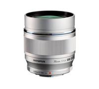 Olympus M.Zuiko Digital ED 75mm f/1.8 MSC argent