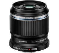 Olympus Objectif Macro M.Zuiko Digital ED 30mm f/3.5 pour appareils MFT (OM-D, PEN, Panasonic G) Noir