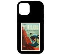 Olympus Mons Mars Colony Astronaute Exploration Retro Space Coque pour iPhone 12/12 Pro