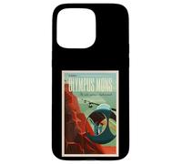 Olympus Mons Mars Colony Astronaute Exploration Retro Space Coque pour iPhone 15 Pro Max