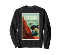 Olympus Mons Mars Colony Astronaute Exploration Retro Space Sweatshirt