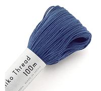 Olympus Sashiko Bobine de fil 100 m Col.109 - Bleu fer clair - Broderie et matelassage japonais