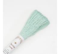 Olympus Sashiko Lame fil, coton avec effet scintillant, écheveau, environ 40m, couleur 8, vert pastel, fabriqué au Japon