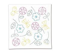 Olympus Thread Sashiko Hana Fukin Nordic Designs Kit de broderie Motif floral Tissu imprimé