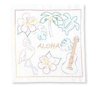 Olympus Thread Sashiko Hana Fukin World Walker Série Aloha Tissu imprimé