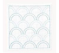 olympus Thread Sashiko Kit de broderie mouchoir iine Seigaiha Tissu imprimé