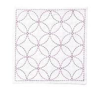 olympus Thread Sashiko Kit de broderie mouchoir iine Shippou-Tsunagi Tissu imprimé