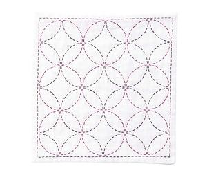 olympus Thread Sashiko Kit de broderie mouchoir iine Shippou-Tsunagi Tissu imprimé