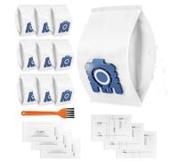 OLYREO Sacs d'aspirateur 17 GN 3D Efficacité pour Miele S8340 C3 Classic C1 | Hyclean 3D Efficiency Lot de 10 sacs d'aspirateur GN à 5 couches, 3 filtres moteur, 3 filtres d'évacuation d'air compatibles